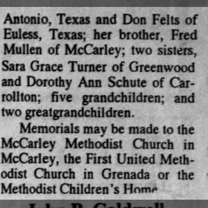 Frances M. Felts Brunson obituary, part 2
